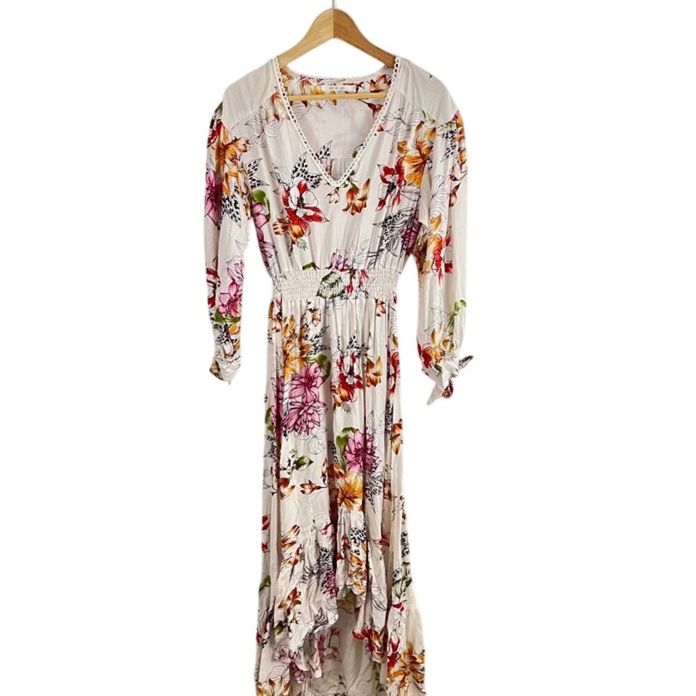 ABEL The Label Floral Dress Hi Lo Size Medium